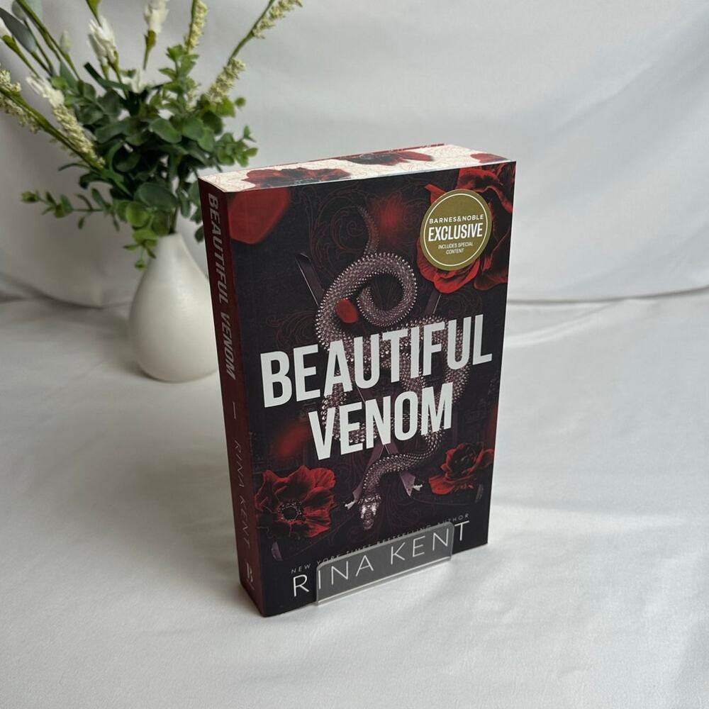 Beautiful Venom Rina Kent B&N Exclusive Sprayed Edges Paperback Dark Romance